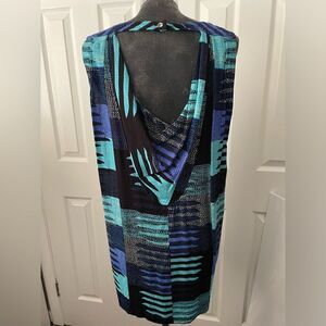 Mara Hoffman Backless Retro Print Dress Size Small